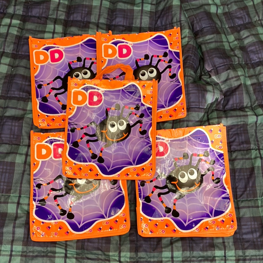 Dunkin Donuts small tote bag set NEW
